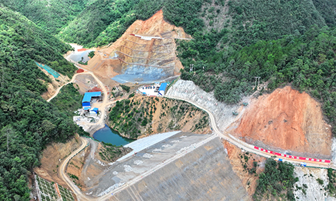 峨山上白云水库工程建设稳步推进